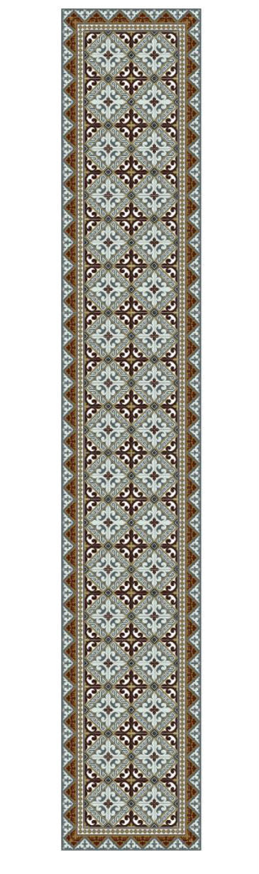 Beija Flor Brown Fleur de Extra-Long Table Runner (13" x 60") — Kiss That