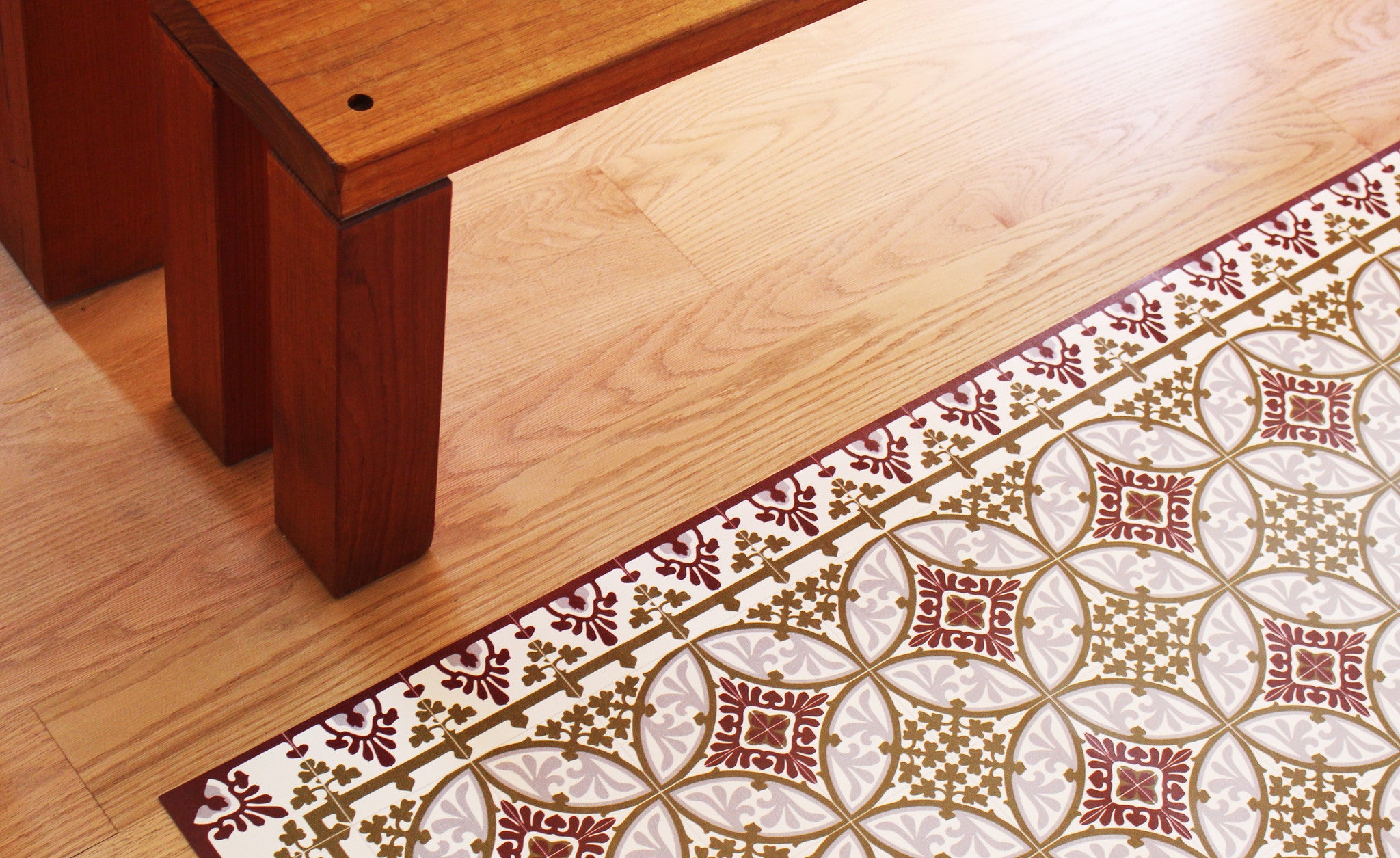Beija Flor Bordeaux Barcelona Table Floor Mat (Buy 2 Get 1 Free!) Rugs Beija Flor Brand_Beija Flor Classic Tile CLEAN OUT SALE Home_Decor Home_Floor Mats 3600-T1-R_ambient_compressed_size_03ce1832-fbb6-4e30-92de-8ff9a3e0d111