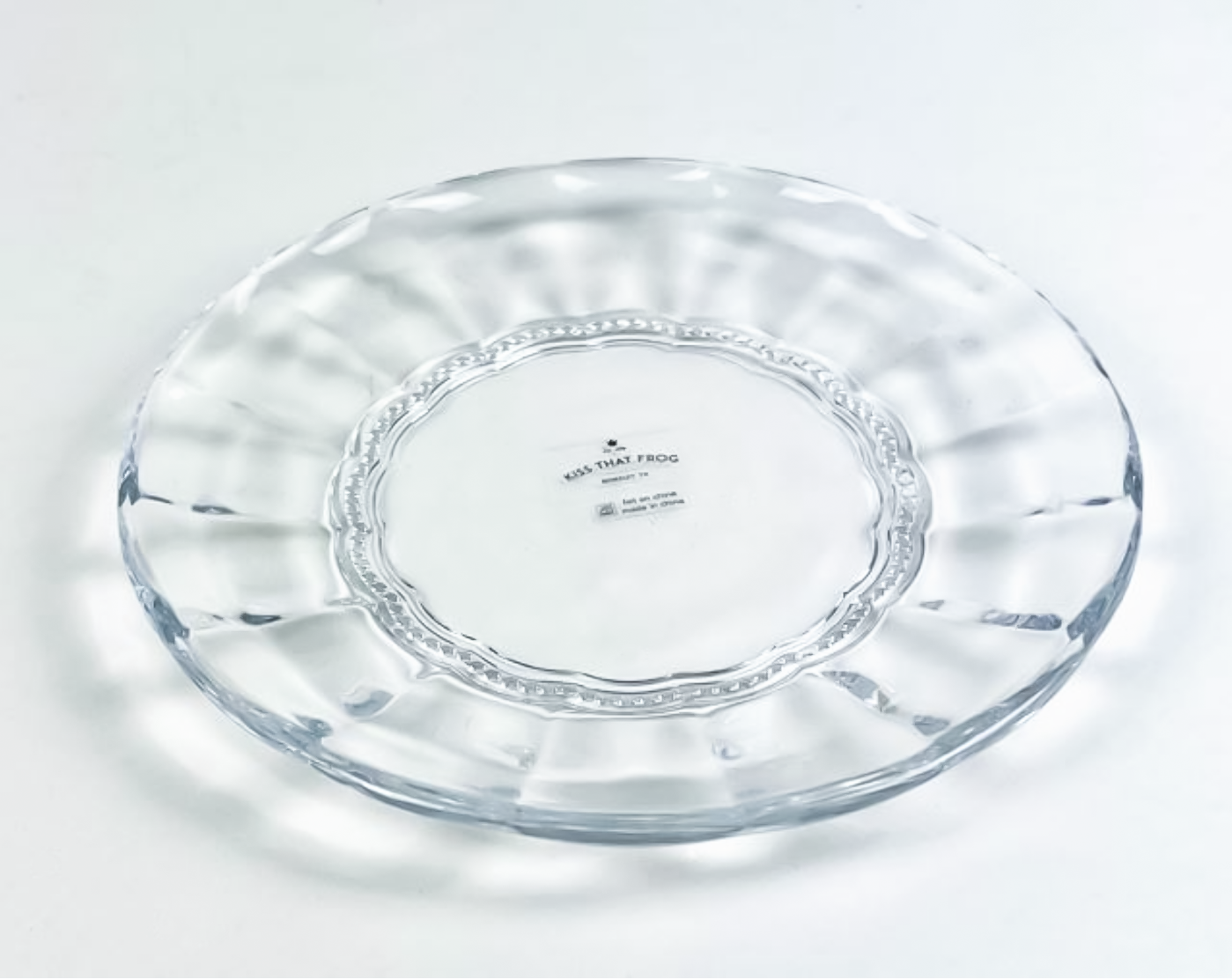 Pressed Glass Faceted Plate (Now 25% off!) Plates Pressed Glass Brand_Pressed Glass Dinnerware_Bowls & Plates Kitchen_Serveware New Arrivals 4330-BB2280FacetedPlatePressedGlassware