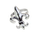 Silver Fleur de Lys Napkin Ring (Set of 4) - Napkin Rings - Kiss That Frog - Kitchen_Dinnerware - Kitchen_Serveware - Pitchers - Serveware - 4702-0005