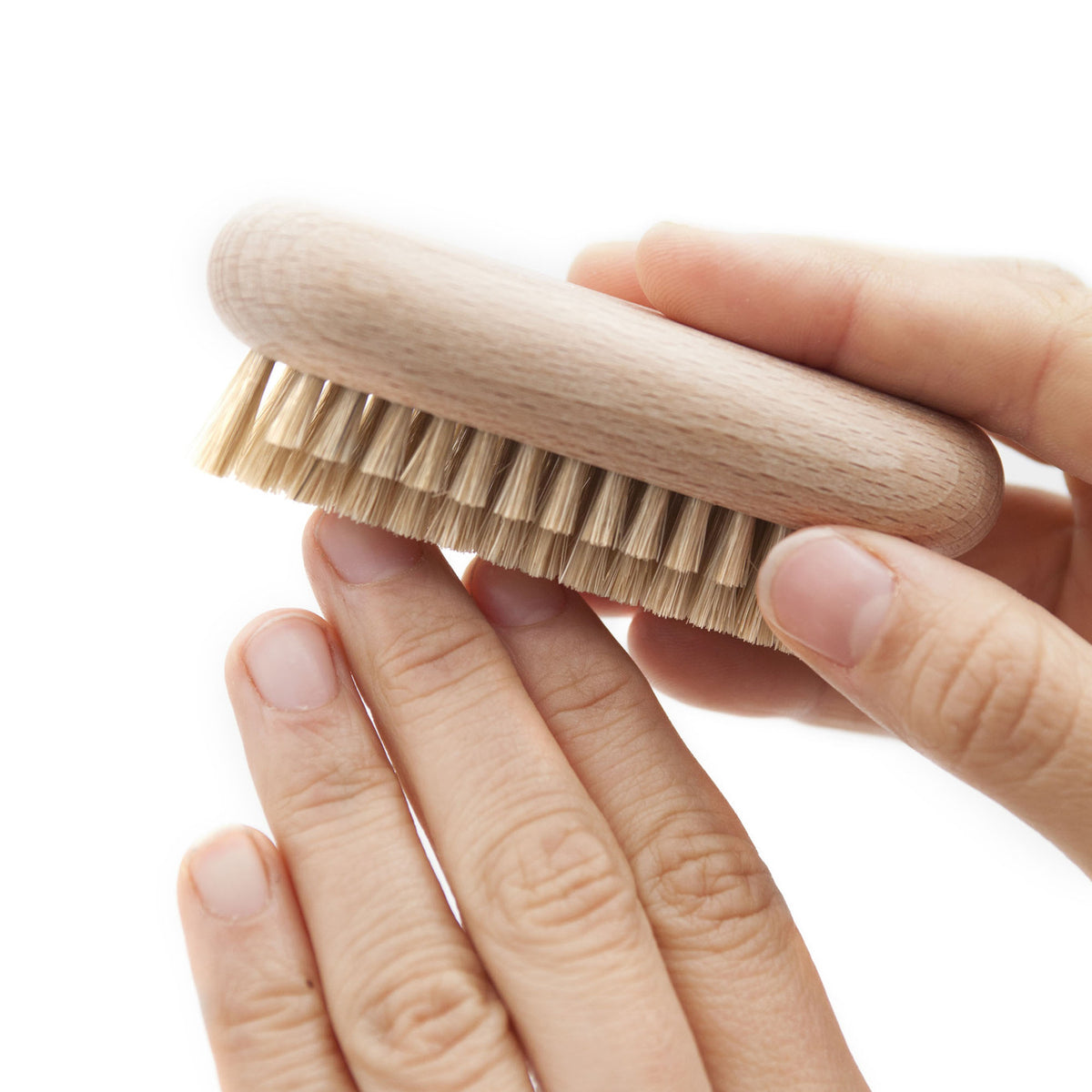 Eco-friendly wooden nail brush