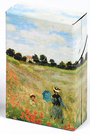 Mini Hinged Tin Box Monet Poppies Gift Boxes & Tins French Nostalgia Brand_French Nostalgia Home_French Nostalgia Home_Gifts KTFWHS 5402-BC960