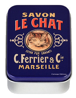Savon le Chat Mini Tin Box Gift Boxes & Tins French Nostalgia Brand_French Nostalgia Home_French Nostalgia Home_Gifts 5402-BN605