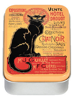 Le Chat Noir Drouot Mini Tin Box Gift Boxes & Tins French Nostalgia Brand_French Nostalgia Home_French Nostalgia Home_Gifts KTFWHS 5402-BN850