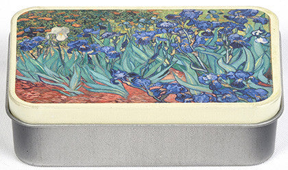 Van Gogh Irises Mini Tin Box - Gift Boxes & Tins - French Nostalgia - Brand_French Nostalgia - Home_French Nostalgia - Home_Gifts - Spring Collection - 5402-BN963