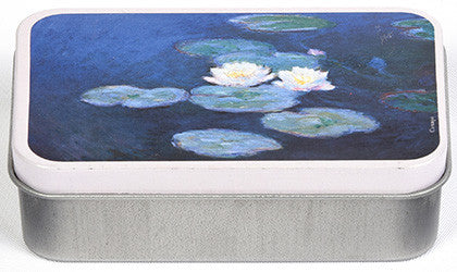 Monet Water Lilies Mini Tin Box Gift Boxes & Tins French Nostalgia Brand_French Nostalgia Home_French Nostalgia Home_Gifts 5402-BN970