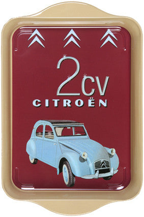 Citroen 2 CV Mini Metal Tray Decorative Trays French Nostalgia Brand_French Nostalgia Home_Decorative Trays Home_French Nostalgia 5402-P10235
