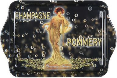 Champagne Pommery Mini Metal Tray Decorative Trays French Nostalgia Brand_French Nostalgia Home_Decorative Trays Home_French Nostalgia 5402-P10610