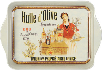 Huile d'Olive Mini Metal Tray Decorative Trays French Nostalgia Brand_French Nostalgia Home_Decorative Trays Home_French Nostalgia 5402-P10669