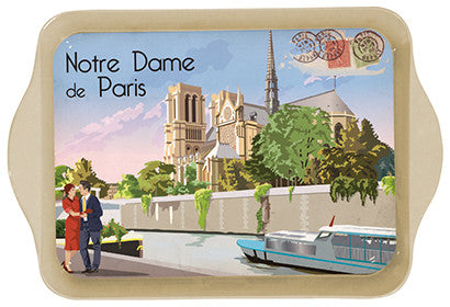 Notre Dame Mini Metal Tray - Decorative Trays - French Nostalgia - Brand_French Nostalgia - Home_Decorative Trays - Home_French Nostalgia - 5402-P10942