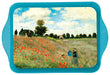 Monet Poppies Mini Metal Tray Decorative Trays French Nostalgia Brand_French Nostalgia Home_Decorative Trays Home_French Nostalgia 5402-P10960