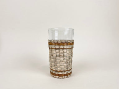 Brown Striped Seagrass Highball (Now 25% off!) Glass Seagrass Brand_Seagrass & Rattan Kitchen_Drinkware lm New Arrivals Seagrass Tumblers & Highballs 6880-L001CNT-BRSepiaCollectionSeagrassHighball