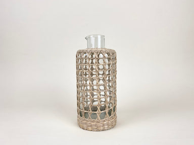 Seagrass Large Cage Carafe Glass Seagrass Brand_Seagrass & Rattan Carafes Kitchen_Drinkware Serving Pieces 6880-L3662C3SeagrassLargeCageCarafe