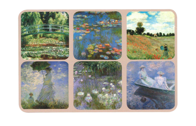 Monet Coasters Edition 1 (Set of 6) Coasters French Nostalgia Brand_French Nostalgia Home_Coasters Home_French Nostalgia 70960