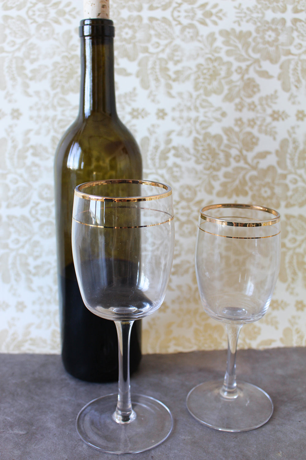 Antan Gold Barrel Small Footed Glass - Glass - Antan - Kitchen_Drinkware - KTFWHS - 7113-0003_Antan_Gold_Barrel_Small_Footed_Glass_7113-0004_Antan_Gold_Barrel_Large_Footed_Glass_4_8c40a2d3-9ae2-47bc-a19d-173361e2c2c1