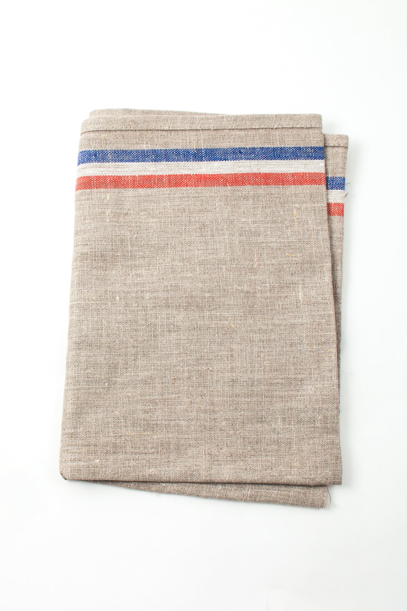 Linen Cotton Tea Towels. Set of 2 Linen Kitchen Towels White, Blue