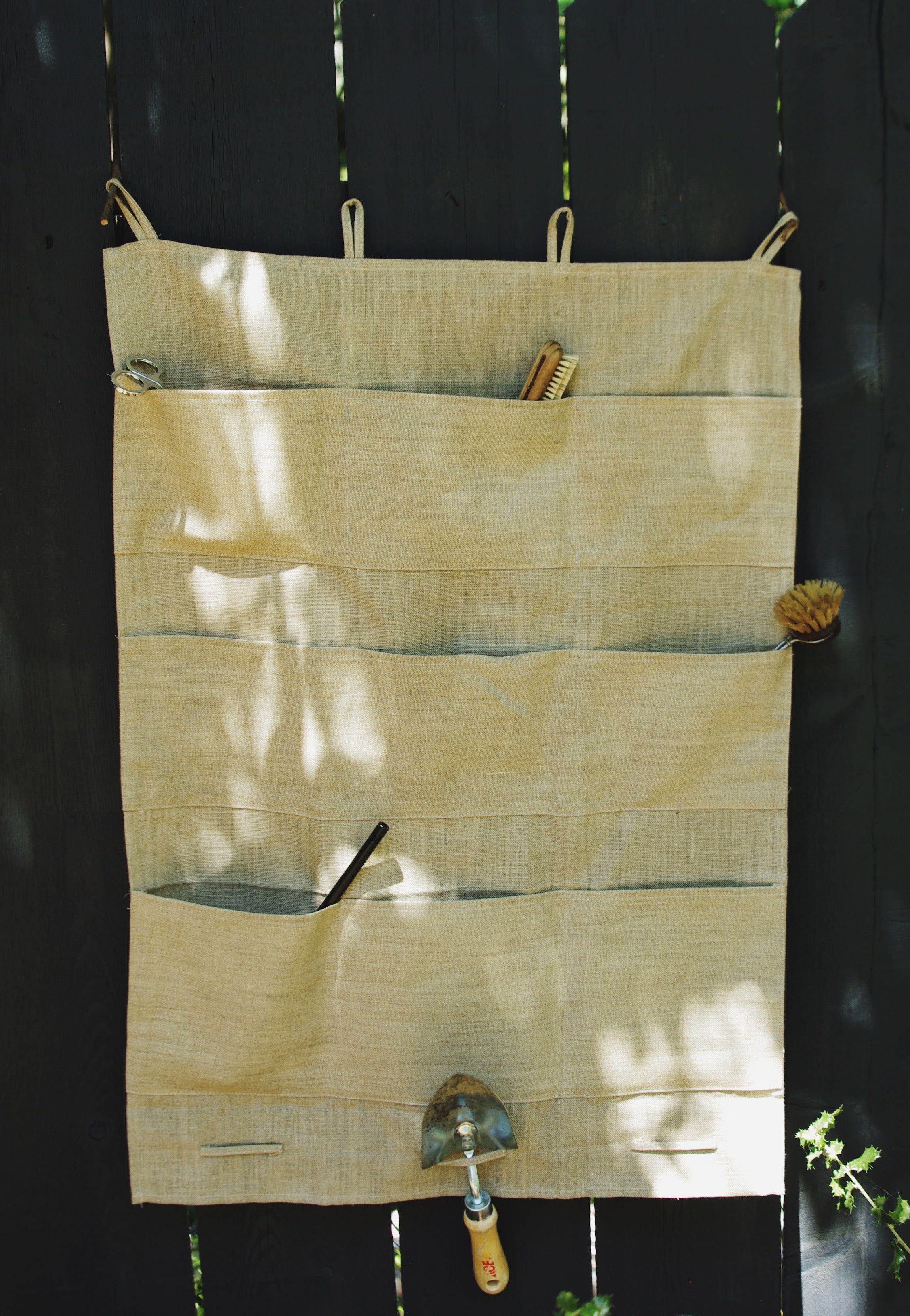 Thieffry Linen Wall Hanger Storage & Organization Thieffry Brand_Thieffry Home_Decor Kitchen_Storage New Arrivals 7421-0006ThieffryLinenWallHanger_1