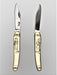 Couperier Coursolle Brass 80mm Single Blade Pocket Knife - Woman + Young Boy Wearing Hat in Wooden Box - Pocket Knives - Couperier Coursolle - Brand_Couperier Coursolle - Kitchen_Dinnerware - Kitchen_Kitchenware - Knife Sets - Laguiole - Spring Collection - 7800LAI220BWB_2