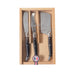 Laguiole Mini Black Cheese Set in Wooden Box with Acrylic Lid (Set of 3) Cutlery Set Laguiole Brand_Laguiole Cheese Sets Gift Sets Kitchen_Dinnerware Kitchen_Kitchenware Laguiole Loose Mini Rainbow Utensils Mini Cheese Sets 7900-3300_BLK-Laguiole-Mini-Black-Cheese-Set-in-Clear-Top-Wooden-Box-_Set-of-3
