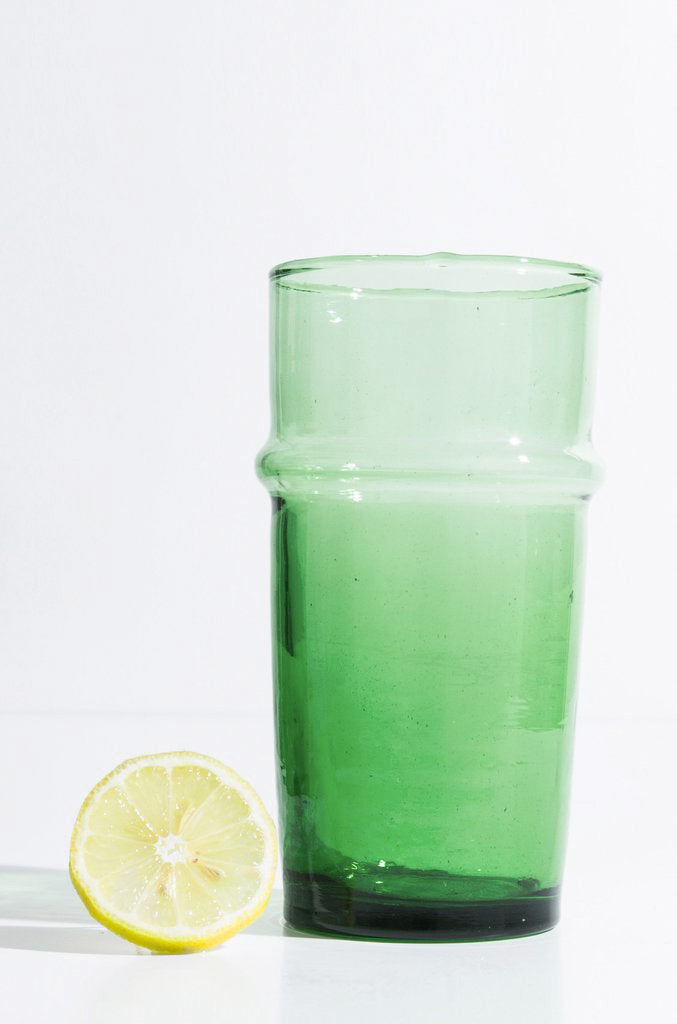 Beldi Carafe Green Glass Kessy Beldi Brand_Kessy Beldi Brand_Une Vie Nomade Carafes Kitchen_Drinkware Wine Glasses 8000-35_G_2