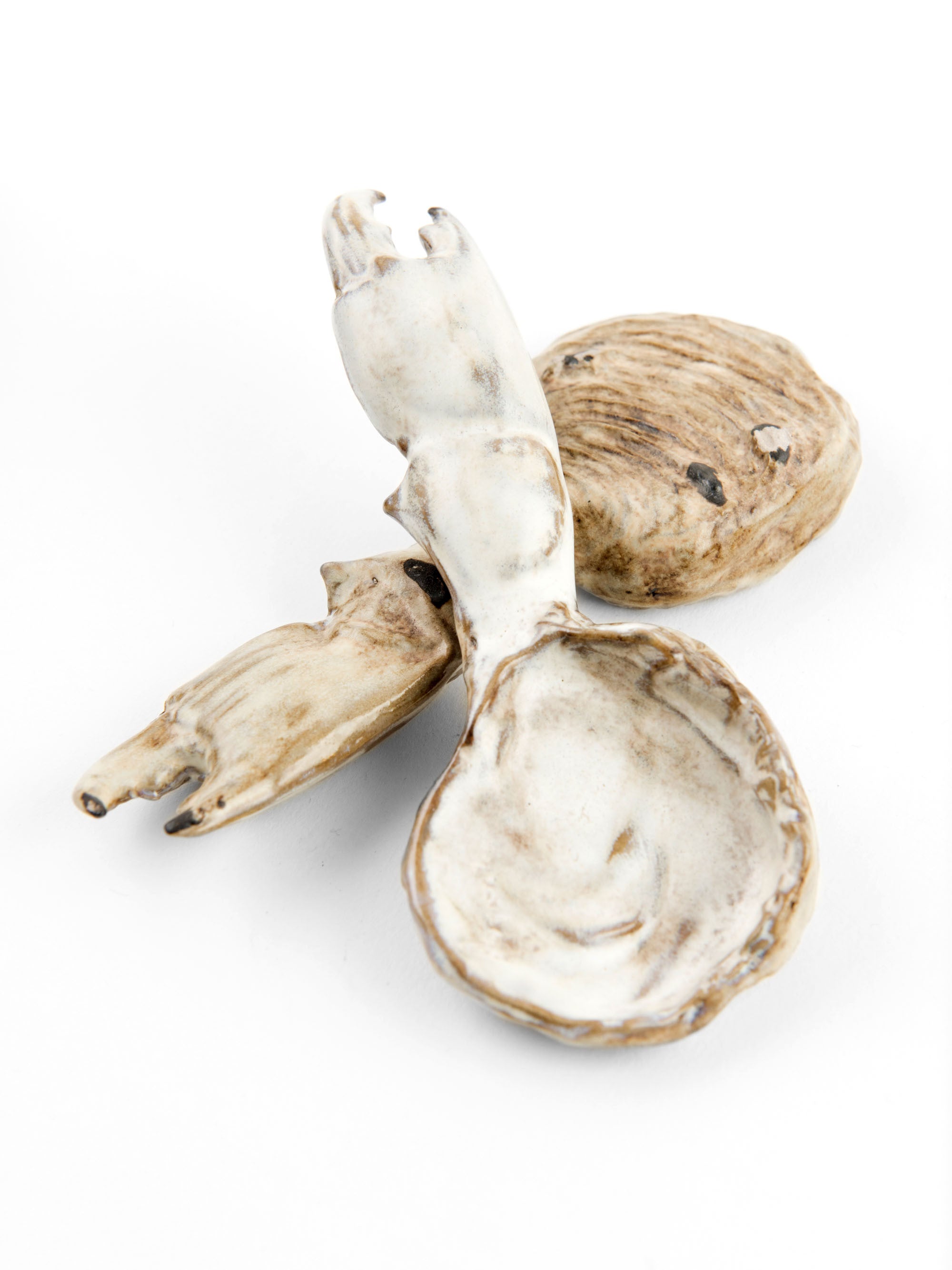 Yarnnakarn Oceanology Crab Spoon Ceramic Yarnnakarn Accents Brand_Yarnnakarn Vases 9800-OCT016_Crab_Spoon_C