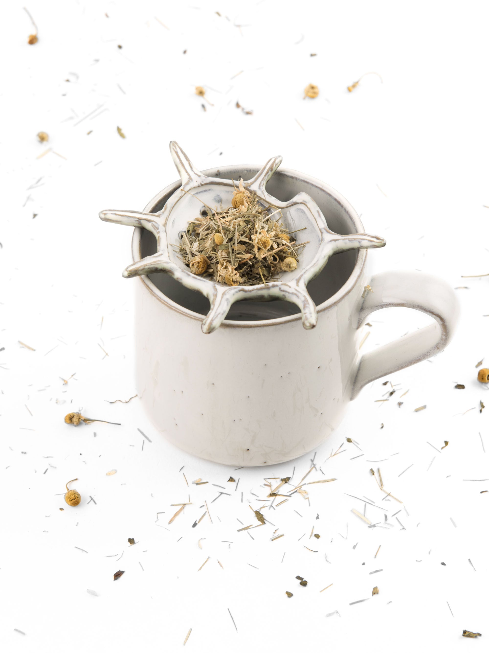 Yarnnakarn Oceanology Urchin Strainer - Ceramic - Yarnnakarn - Brand_Yarnnakarn - Home_Decor - Kitchen_Kitchenware - 9800-OCT031_Urchin_Strainer_D