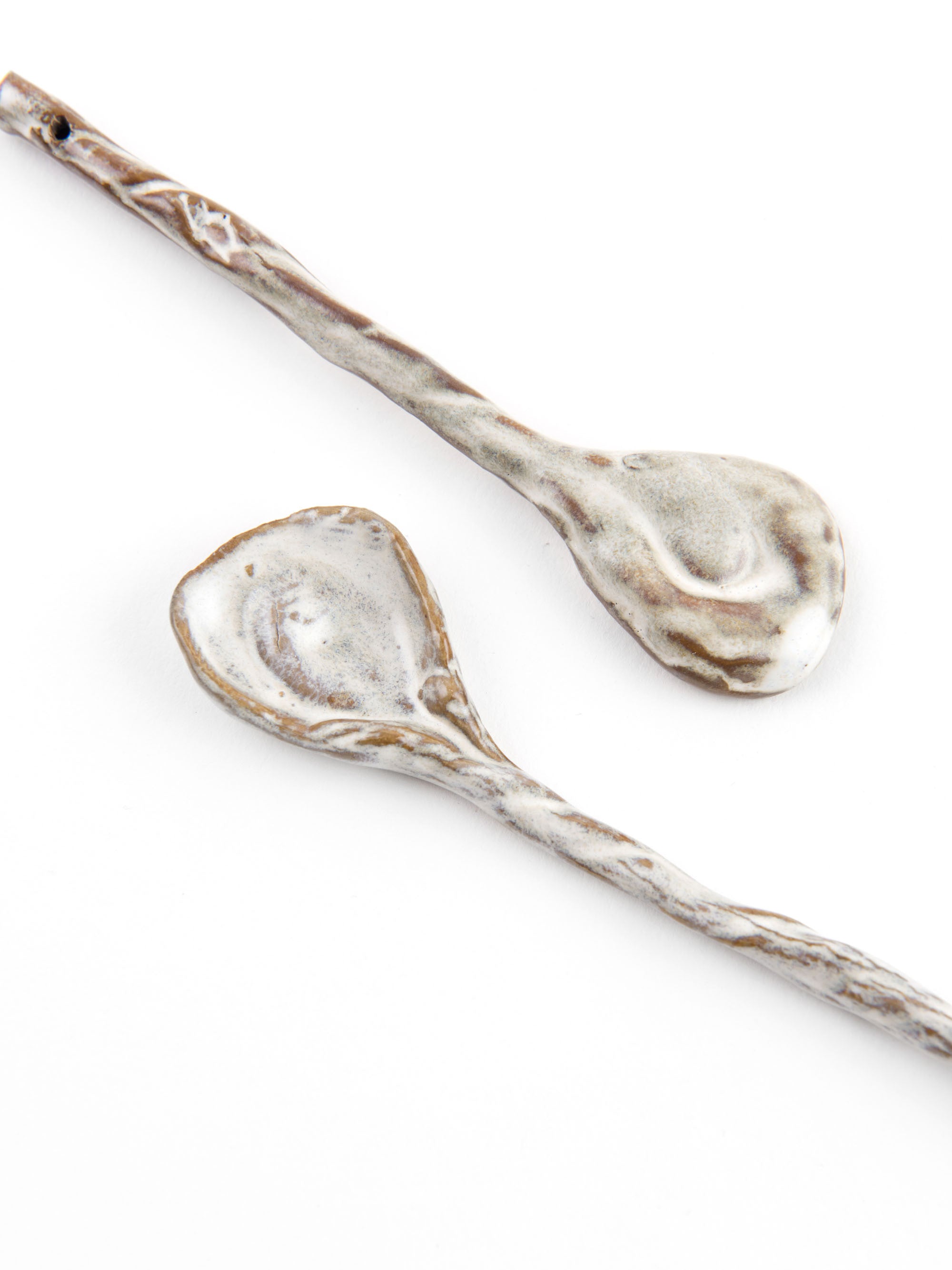 Yarnnakarn Oceanology Driftwood Teaspoon Ceramic Yarnnakarn Accents Brand_Yarnnakarn Vases 9800-OCT048_Driftwood_Teaspoon_B
