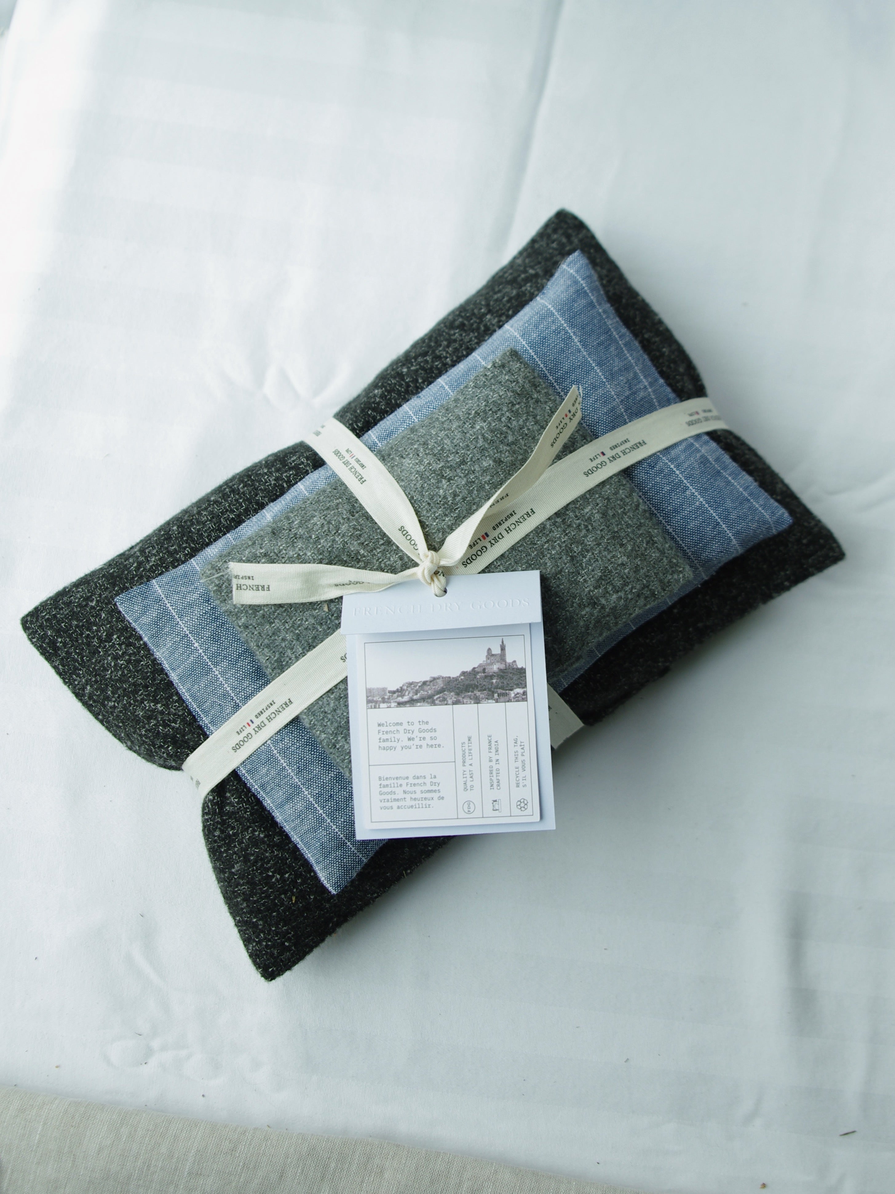 French Dry Goods Lavender Sachet Pouch - Grey Wool French Dry Goods Brand_French Dry Goods Home_Decor Home_French Nostalgia Home_Gifts Home_Provençal Style New Arrivals new arrivals 2023 A019B047-20B4-45D9-A97C-CC6549A2D524