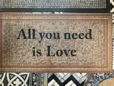 Beija Flor Mosaics: All You Need is Love (Buy 2 Get 1 Free!) Door Mats Beija Flor Brand_Beija Flor Classic Tile Home_Decor Home_Door Mats Home_Floor Mats BJ3600MOSADM