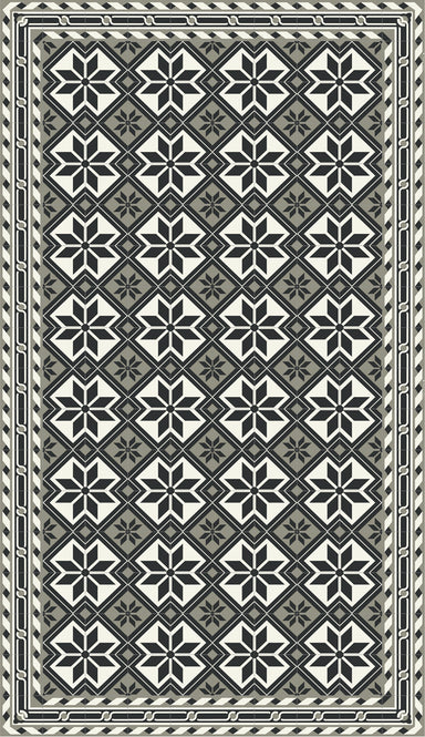 Beija Flor Bauhaus Black Star Floor Mat (Buy 2 Get 1 Free!) Rugs Beija Flor Brand_Beija Flor Home_Decor Home_Floor Mats BaS1-XLT