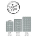 Beija Flor Grey Fleur de Lys Floor Mat (Buy 2 Get 1 Free!) Rugs Beija Flor Brand_Beija Flor Classic Tile Home_Decor Home_Floor Mats BeijaFlorSizeChart-L2