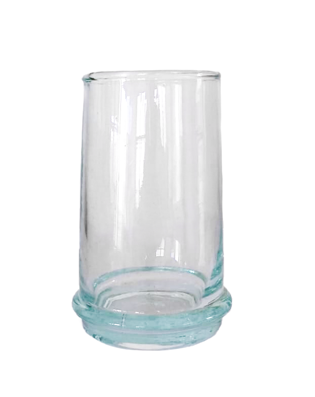 Beldi Large Tapered Tumbler Clear Glass Kessy Beldi Brand_Kessy Beldi Brand_Une Vie Nomade Kitchen_Drinkware Wine Glasses Beldi_L8C