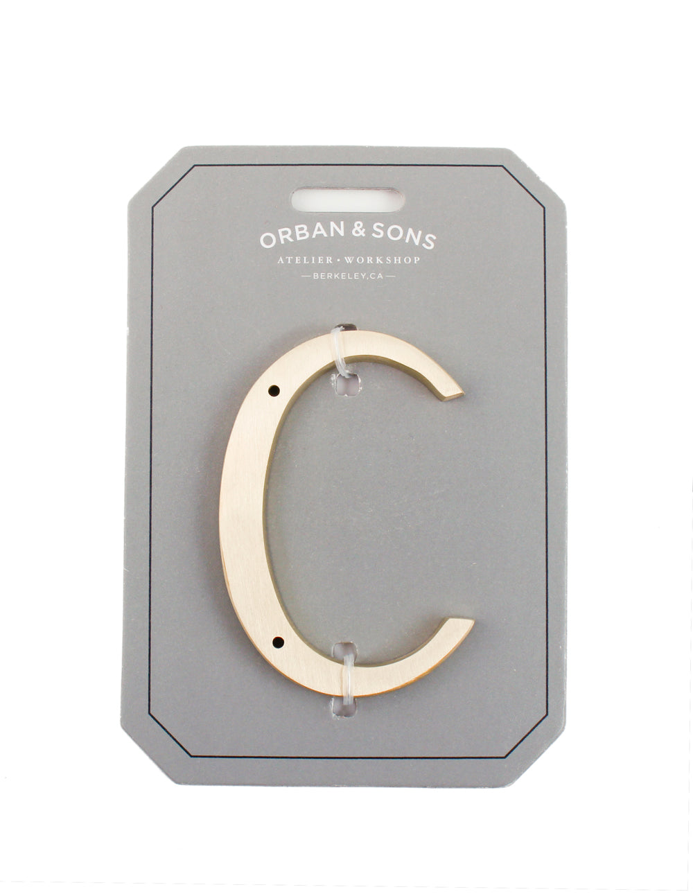 Orban & Sons Brass Letters C Orban & Sons Brand_Orban & Sons CLEAN OUT SALE Home_Decor Orban & Sons Brass-Letters_C_2dfe8b58-3874-4e21-8214-48f9eb6be3f1