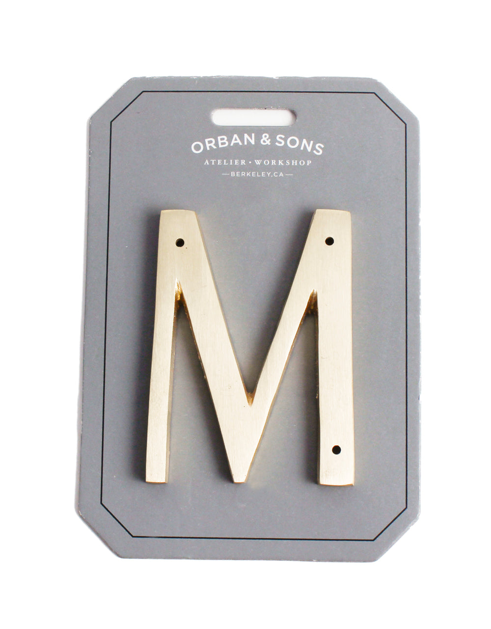 Orban & Sons Brass Letters M Orban & Sons Brand_Orban & Sons CLEAN OUT SALE Home_Decor Orban & Sons Brass-Letters_M_4dd7e7db-9107-48e9-a7b2-8b1780392a80