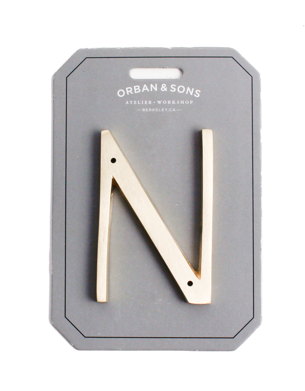 Orban & Sons Brass Letters N Orban & Sons Brand_Orban & Sons CLEAN OUT SALE Home_Decor Orban & Sons Brass-Letters_N_77aa56a5-5b7c-4b08-aa42-ee66039c538d