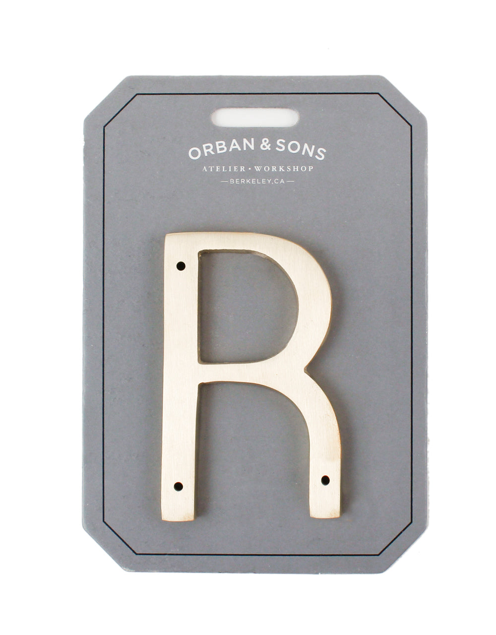 Orban & Sons Brass Letters R Orban & Sons Brand_Orban & Sons CLEAN OUT SALE Home_Decor Orban & Sons Brass-Letters_R_77118ea9-3096-498a-b783-b3346e9d0ebe