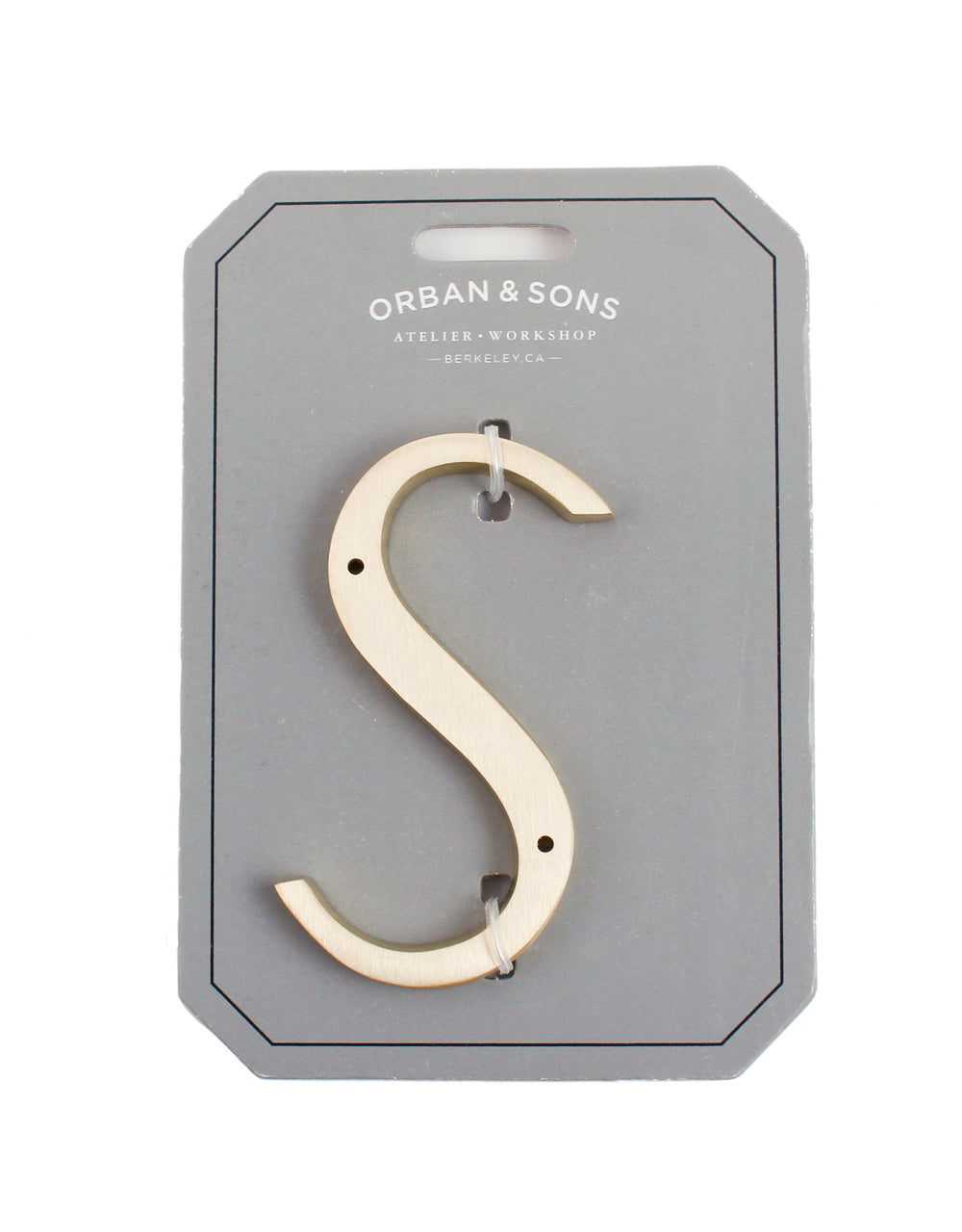 Orban & Sons Brass Letters S Orban & Sons Brand_Orban & Sons CLEAN OUT SALE Home_Decor Orban & Sons Brass-Letters_S_e9721323-ed4e-45e2-a798-0a48a055d531