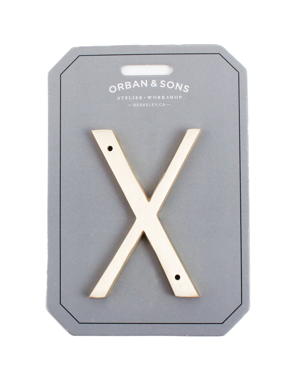 Orban & Sons Brass Letters X Orban & Sons Brand_Orban & Sons CLEAN OUT SALE Home_Decor Orban & Sons Brass-Letters_X_90e433b6-62bb-4830-8972-fbba849978c8