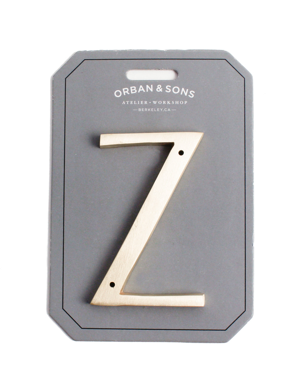 Orban & Sons Brass Letters Z Orban & Sons Brand_Orban & Sons CLEAN OUT SALE Home_Decor Orban & Sons Brass-Letters_Z_089df62e-6cf7-47d6-94d4-6acbb0924f0f