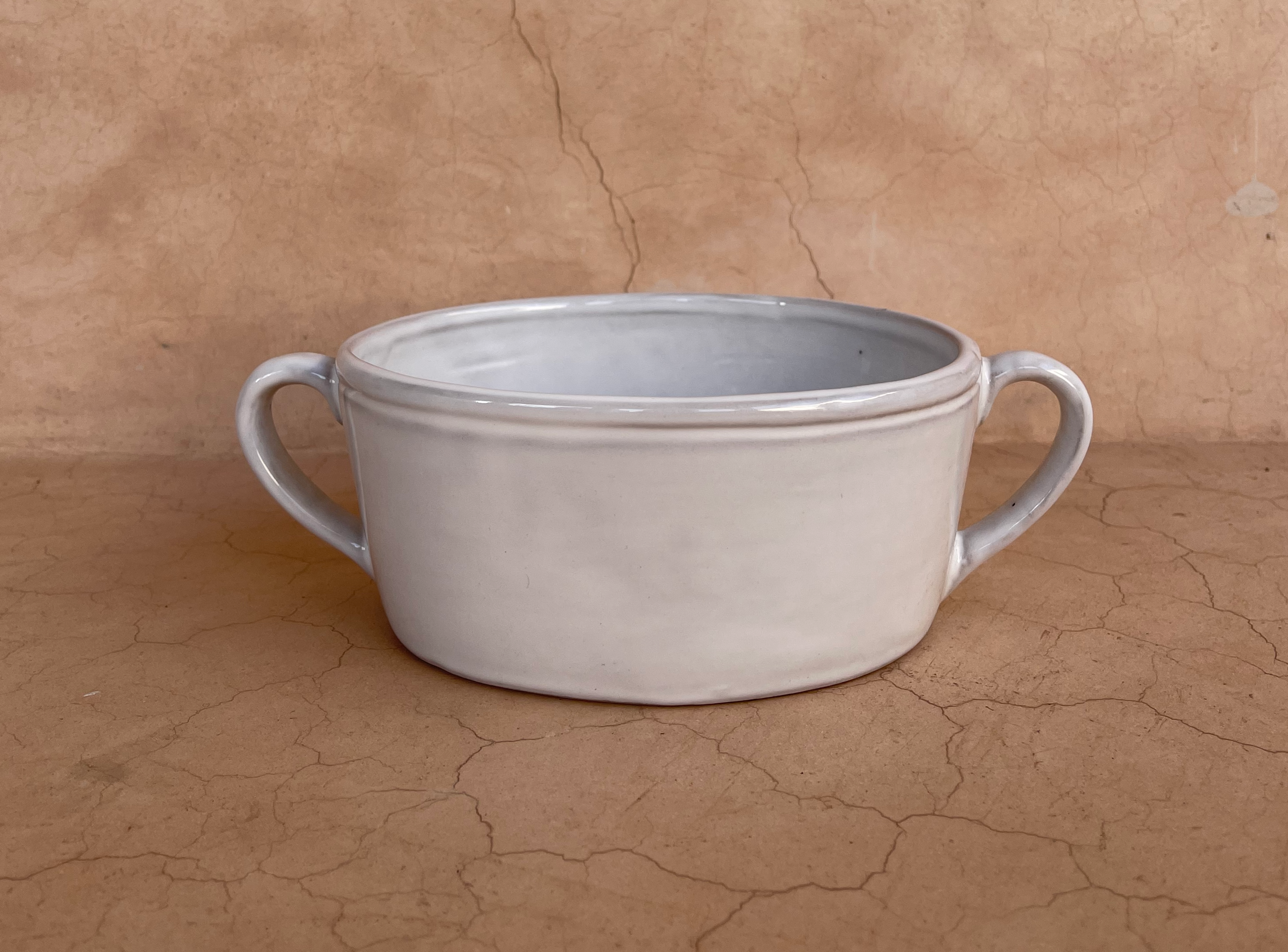 French Dry Goods Two-Handled Soup Bowl (Formerly Clos du Manoir) Bowls French Dry Goods Brand_Clos du Manoir Dinnerware_Bowls & Plates Kitchen_Serveware ClosduManoirTwo-HandledSoupBowl