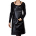 Dutchdeluxes Full Length Coated Black Apron Leather "Professional Apron" - apron - Dutchdeluxes - Aprons - Brand_Dutchdeluxes - Dutchdeluxes - Fathers Day - KTFWHS - Leather - Textiles_Aprons - DDLP-A-BL-Belt-buckle-apron1