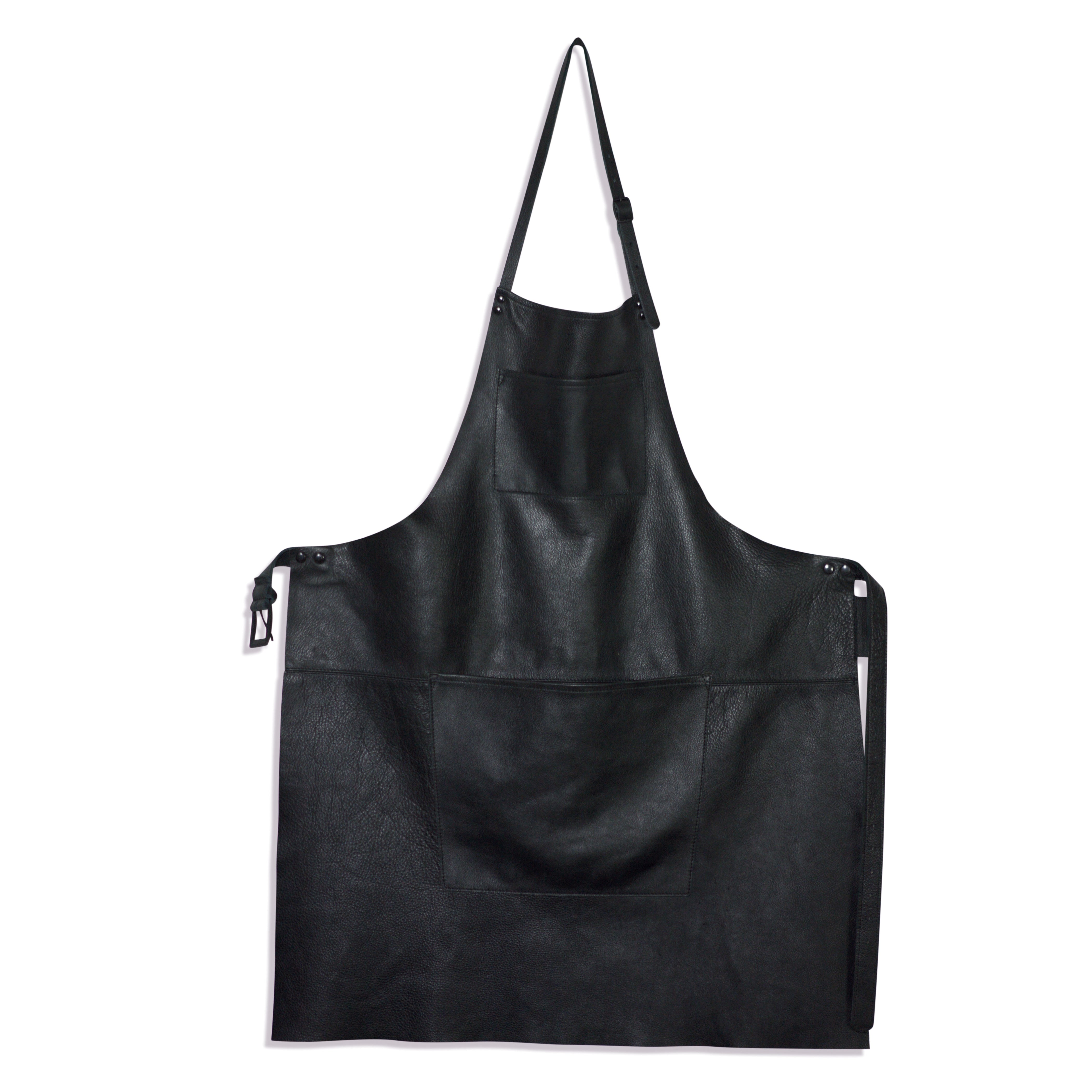 Dutchdeluxes Full Length Coated Black Apron Leather "Professional Apron" - apron - Dutchdeluxes - Aprons - Brand_Dutchdeluxes - Dutchdeluxes - Fathers Day - KTFWHS - Leather - Textiles_Aprons - DDLP-A-BL