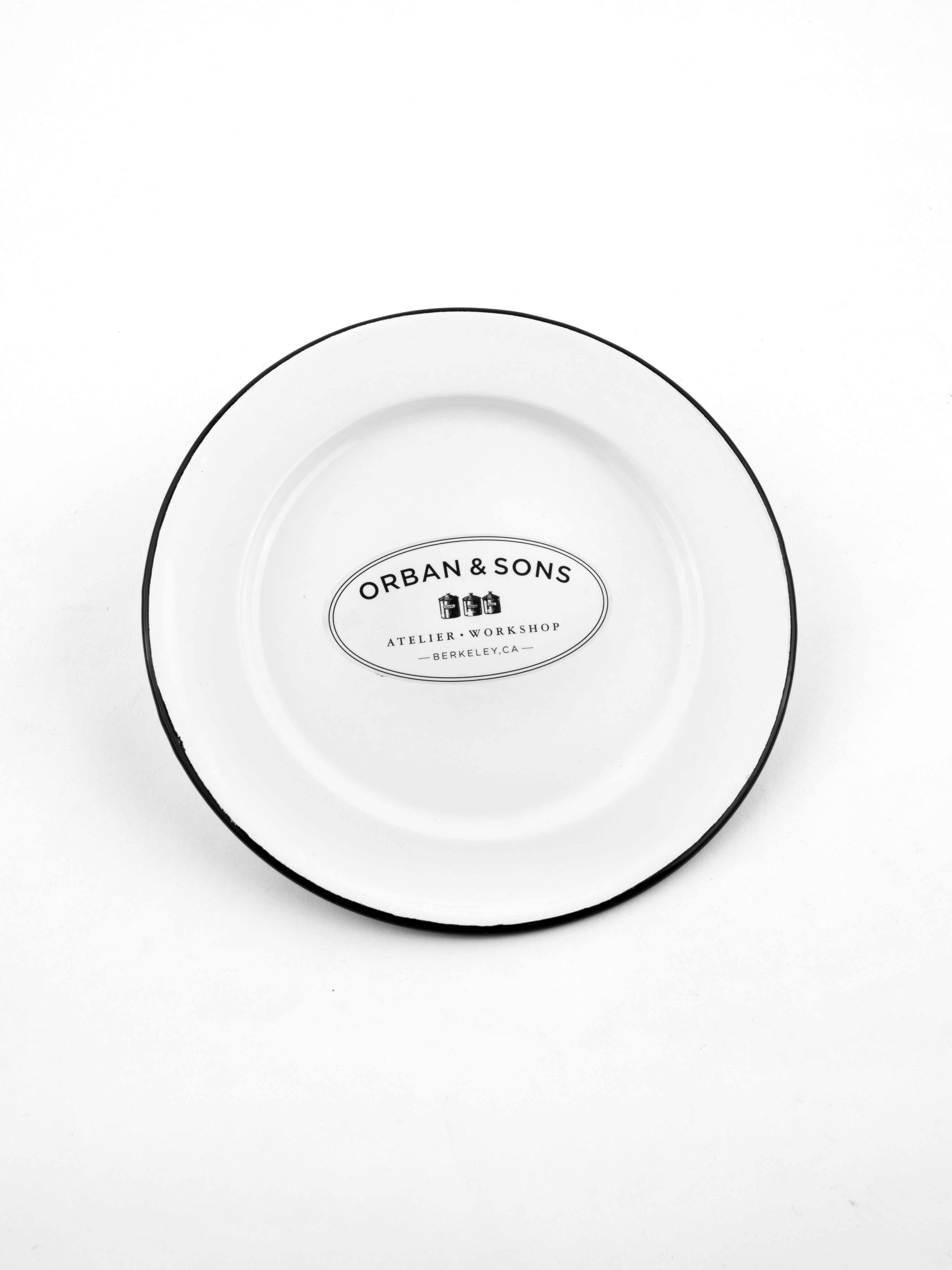 Orban & Sons Enamel Dessert Plate Plates Orban & Sons Brand_Orban & Sons CLEAN OUT SALE Dinnerware_Bowls & Plates Enamelware Kitchen_Serveware KTFWHS Numbers Orban & Sons Serving Trays DSC3954_JasonLeCras_July_26