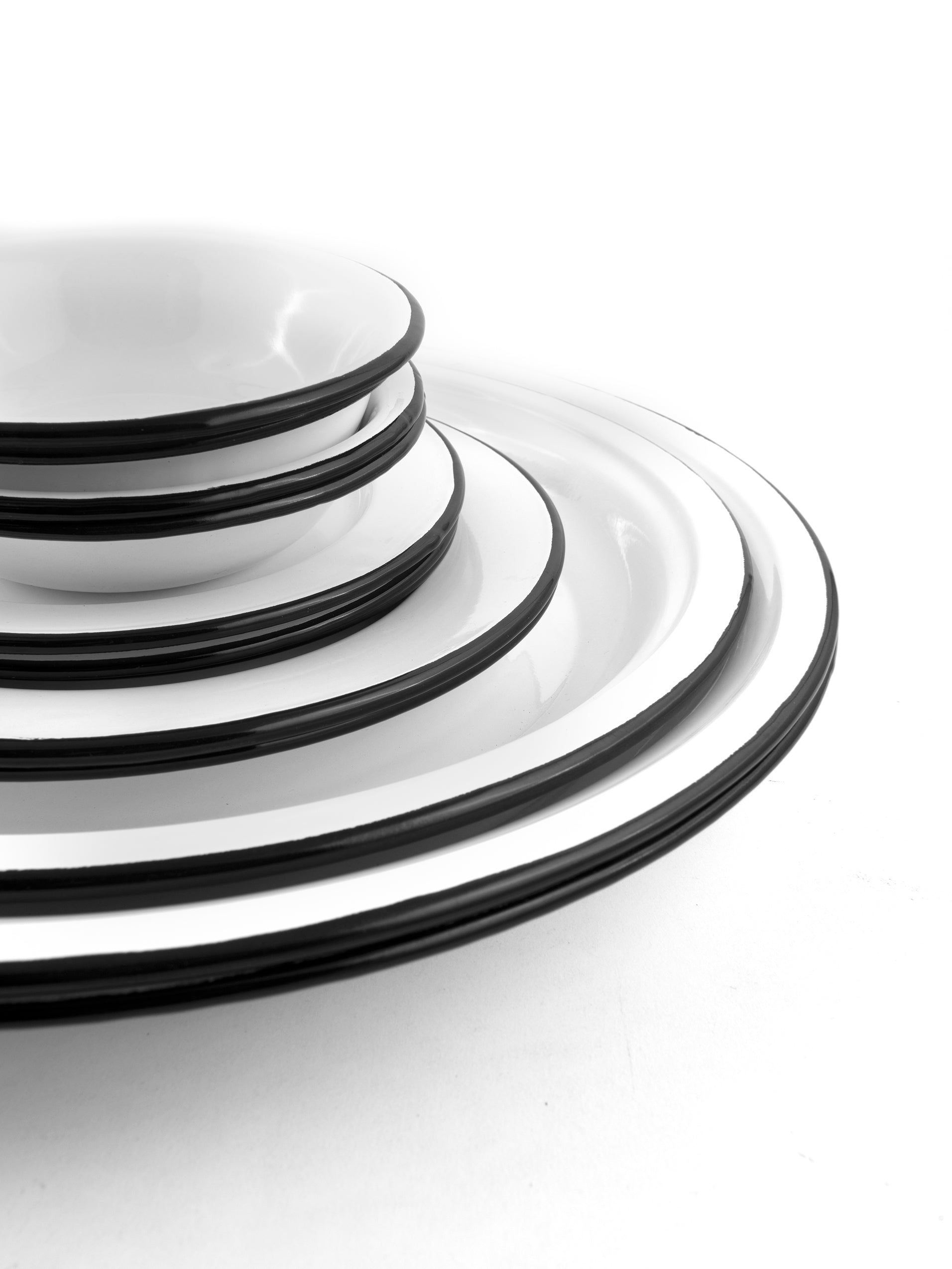Orban & Sons Enamel Dessert Plate Plates Orban & Sons Brand_Orban & Sons CLEAN OUT SALE Dinnerware_Bowls & Plates Enamelware Kitchen_Serveware KTFWHS Numbers Orban & Sons Serving Trays DSC3968_JasonLeCras_July_26