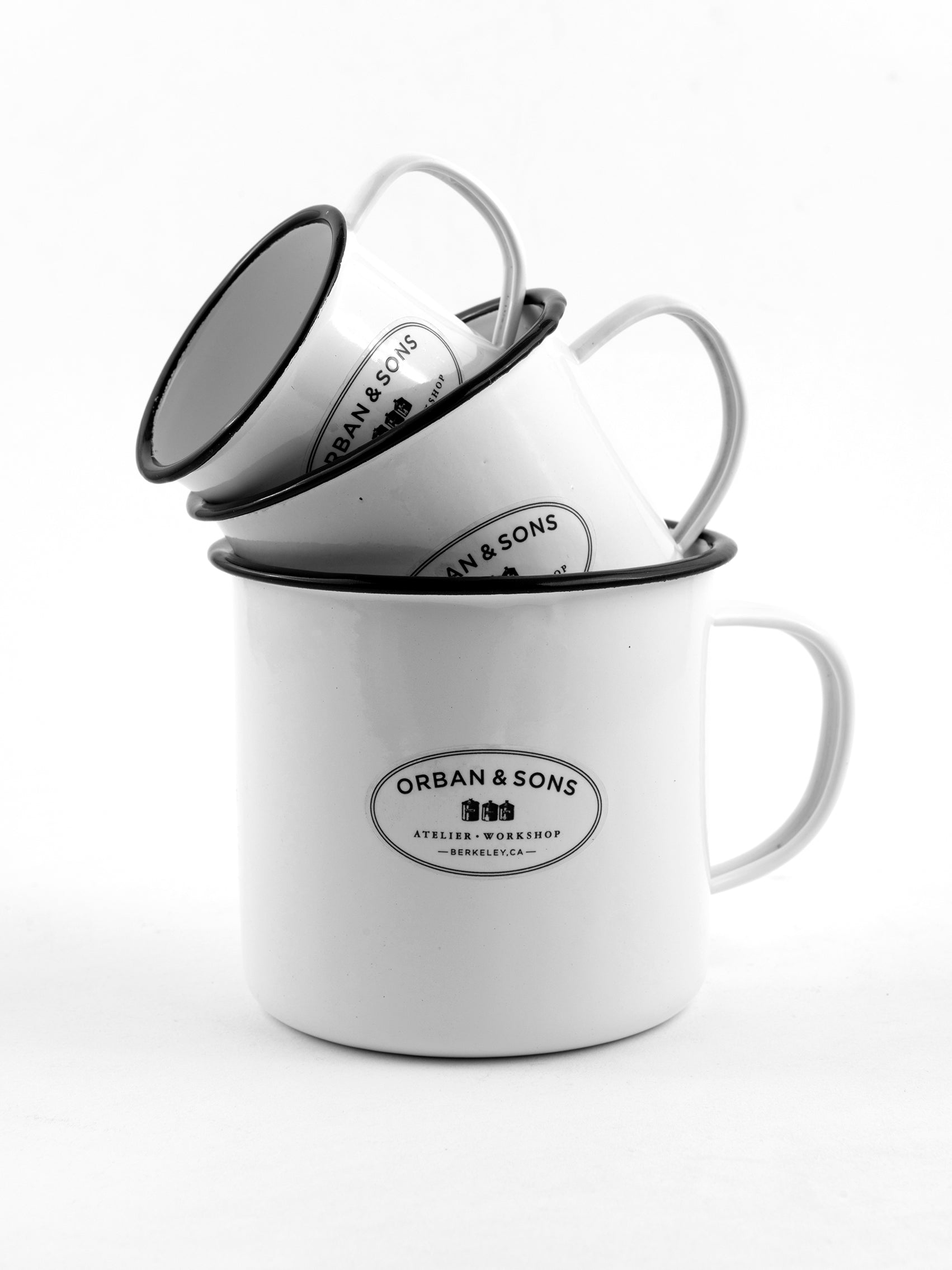 Orban & Sons Enamel Medium Mug Mugs Orban & Sons Brand_Orban & Sons CLEAN OUT SALE Cups & Mugs Enamelware Kitchen_Drinkware KTFWHS Orban & Sons DSC3985_JasonLeCras_July_26_11ed4964-96d0-4ec5-b498-90f0d760acda