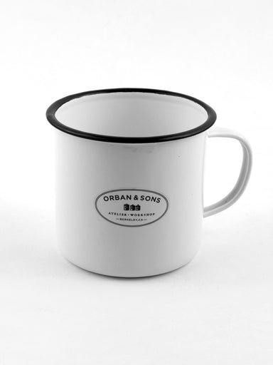 Orban & Sons Enamel Large Mug Mugs Orban & Sons Brand_Orban & Sons CLEAN OUT SALE Enamelware Kitchen_Drinkware Numbers Orban & Sons DSC3986_JasonLeCras_July_26