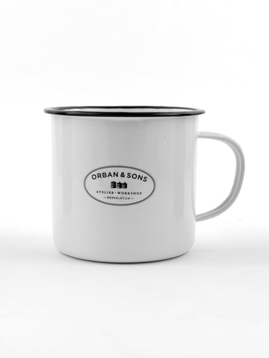 Orban & Sons Enamel Medium Mug Mugs Orban & Sons Brand_Orban & Sons CLEAN OUT SALE Cups & Mugs Enamelware Kitchen_Drinkware KTFWHS Orban & Sons DSC3992_JasonLeCras_July_26