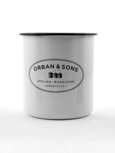 Orban & Sons Enamel Cutlery Crock (With Text) Crocks Orban & Sons Brand_Orban & Sons CLEAN OUT SALE Kitchen_Storage KTFWHS Le Marche Holiday 2021 Le Marche Spring 2022 DSC4011_JasonLeCras_July_26_a6a91ad2-2775-4cd8-8662-2c382163eb16