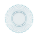 Dentelle Petit Point Glass Plate Glass Dentelle Brand_Dentelle Dentelle Glass Plates Dinnerware_Bowls & Plates Home_Decor Kitchen_Dinnerware Kitchen_Serveware Spring Collection Dentelle-Petit-Point-Aquamarine-Glass-Plate-4330-1857_BL-edit-transparent