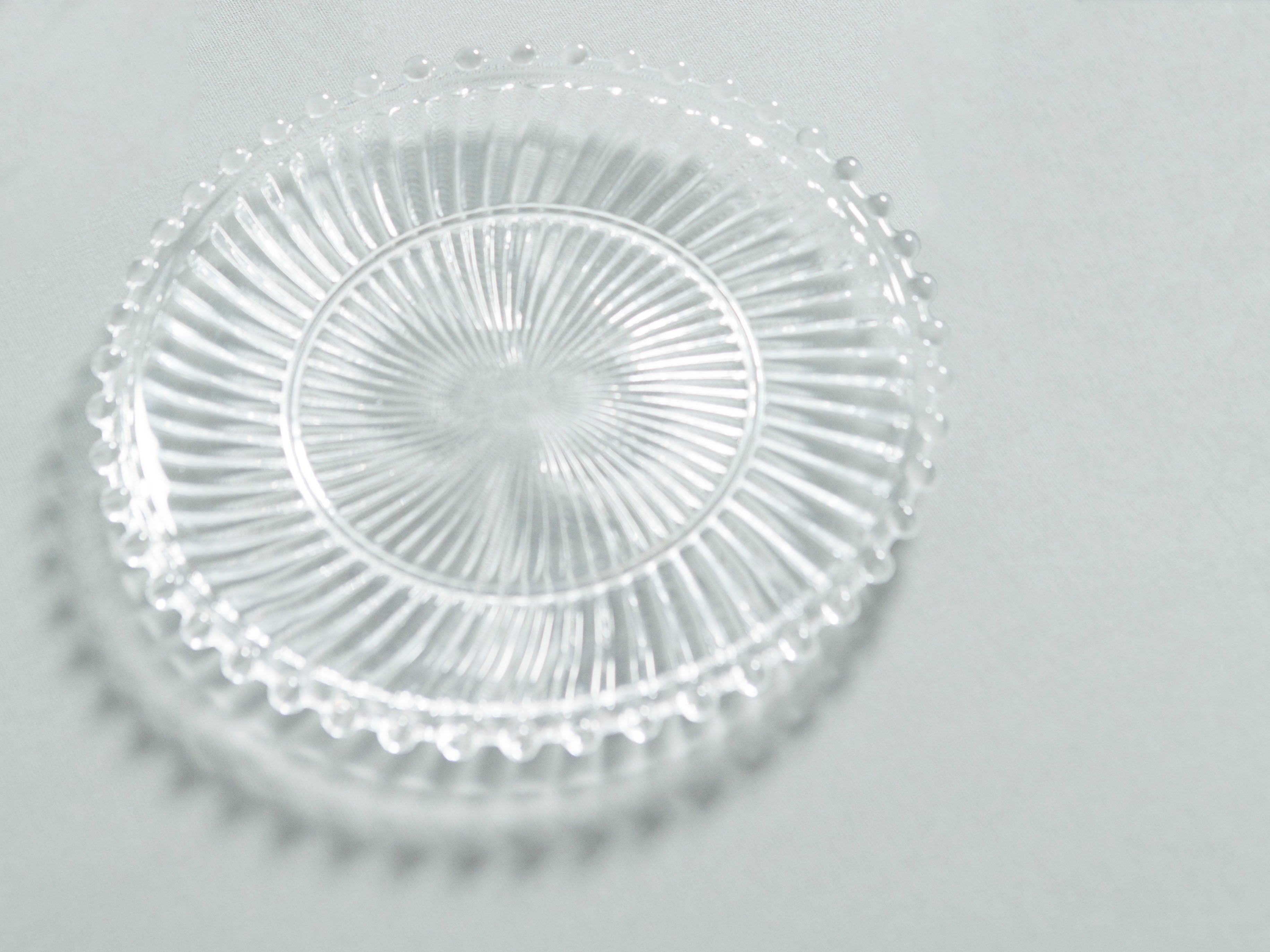 Dentelle Aurora Glass Plate Clear Glass Dentelle Brand_Dentelle Dentelle Glass Plates Dinnerware_Bowls & Plates Home_Decor Kitchen_Serveware Spring Collection DentelleAuroraPlateClear_2c412b23-c664-4d7b-b431-6e338785323f